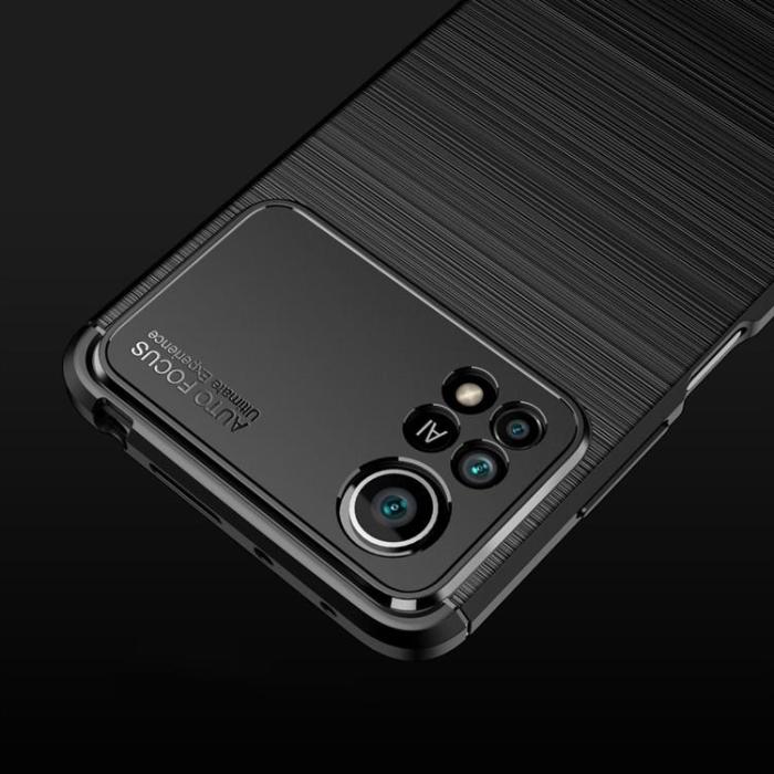 UTGATT1 - Carbon TPU Skal Xiaomi Poco X4 Pro 5G - Svart