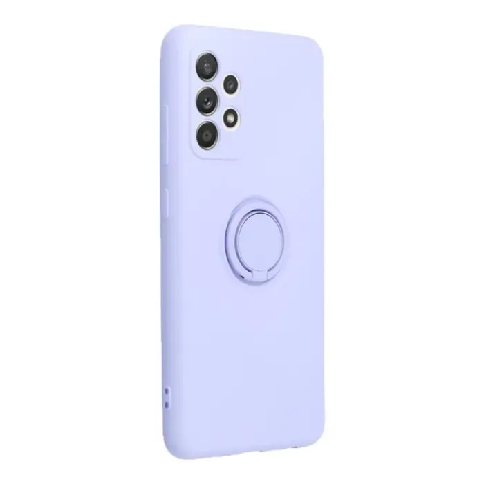 Forcell - Forcell Galaxy A52s/A52 5G/A52 4G Skal Silikon Ring - Violett