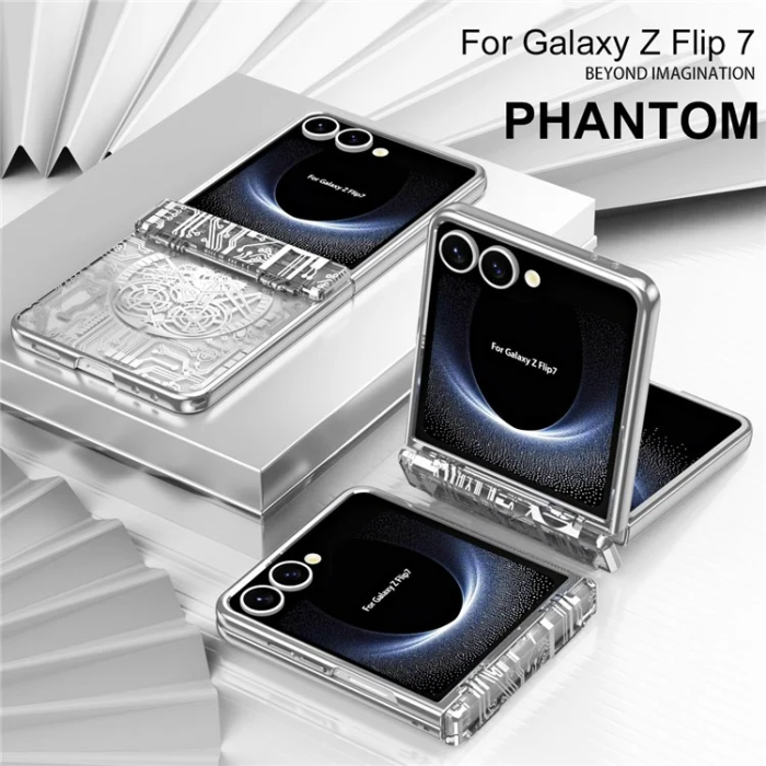 A-One Brand - Galaxy Z Flip 7 Mobilskal Mechanical Legend - Silver