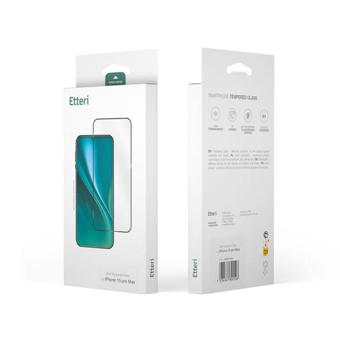 Etteri - Etteri Galaxy A26 5G Härdat Glas Skärmskydd 9D - Svart