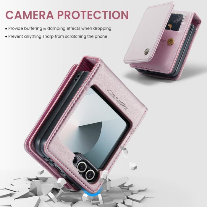 Caseme - CASEME C22 Mobilskal till Samsung Galaxy Z Flip7 FE 5G med RFID - Rosa