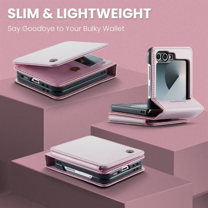 Caseme - CASEME C22 Mobilskal till Samsung Galaxy Z Flip7 FE 5G med RFID - Rosa