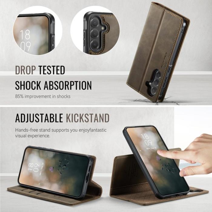 Caseme - CASEME C49 Fodral för Samsung Galaxy S24 FE MagSafe Kaffe