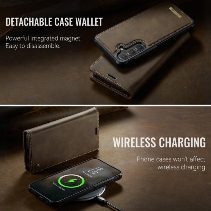 Caseme - CASEME C49 Fodral för Samsung Galaxy S24 FE MagSafe Kaffe