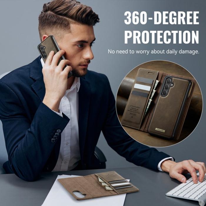 Caseme - CASEME C49 Fodral för Samsung Galaxy S24 FE MagSafe Kaffe