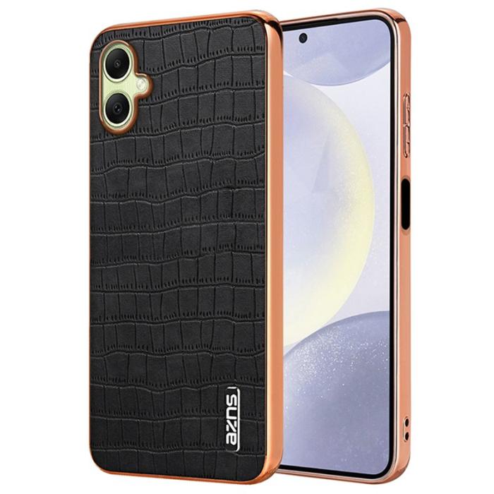 AZNS - AZNS Samsung Galaxy A06 Fodral Electroplating KonstLäder - Svart