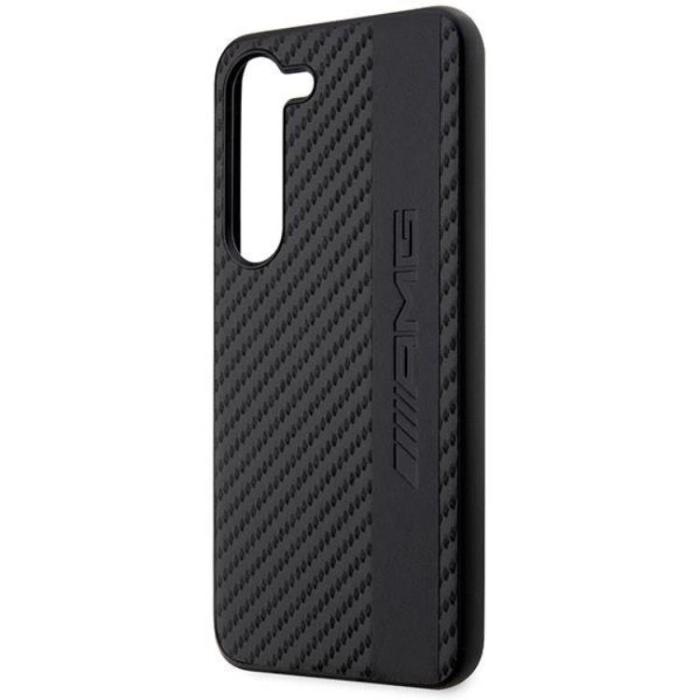 Mercedes - AMG Galaxy S23 Skal Carbon Stripe & Embossed - Svart