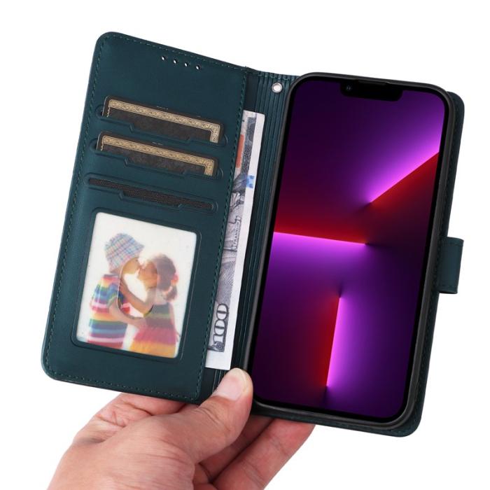 BETOPNICE - BETOPNICE iPhone 13 Pro Plånboksfodral - Avtagbart Konstläder - Blå