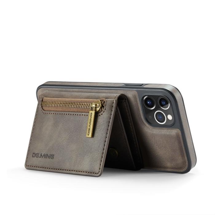 DG.MING - DG.MING M5 Series iPhone 11 Pro Max Plånboksfodral Konstläder - Brun