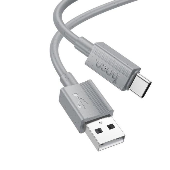 Hoco - HOCO USB-A Till USB-C 1m Kabel 3A X107 -Grå