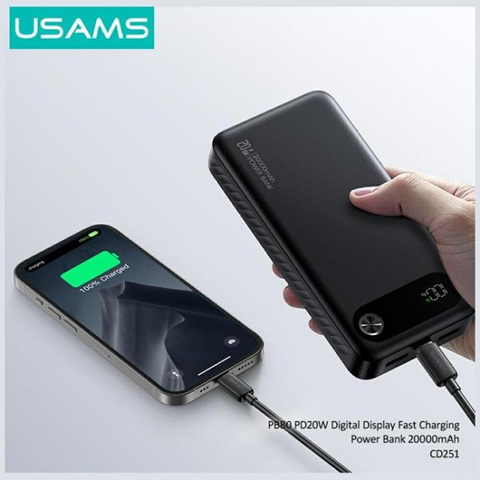 USAMS - USAMS Powerbank 20000mAh 20W PB80