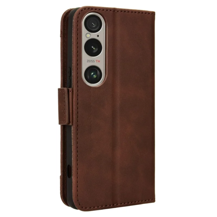 A-One Brand - Sony Xperia 1 VI Plånboksfodral Läder - Brun