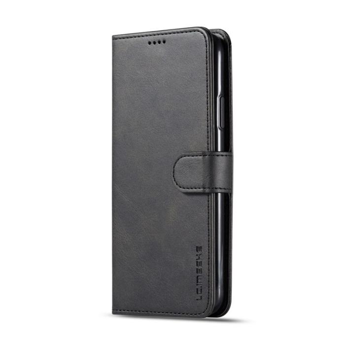 LC.imeeke - LC.imeeke iPhone 11 Pro Max Plånboksfodral Konstläder - Svart