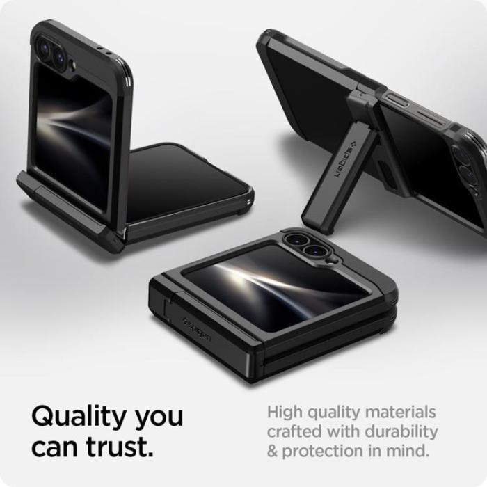 UTGATT - Spigen Galaxy Z Flip 6 Mobilskal Tough Armor Pro - Svart