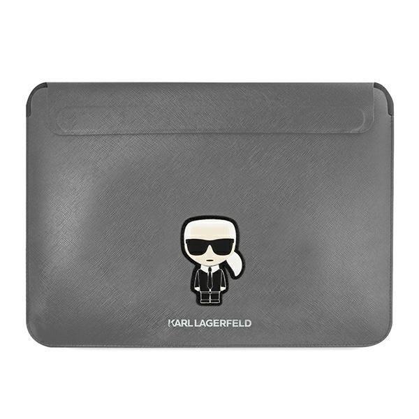 Karl Lagerfeld Saffiano Karl Datorfodral 13/14"""" - Silver | 2353 | AlltMobil