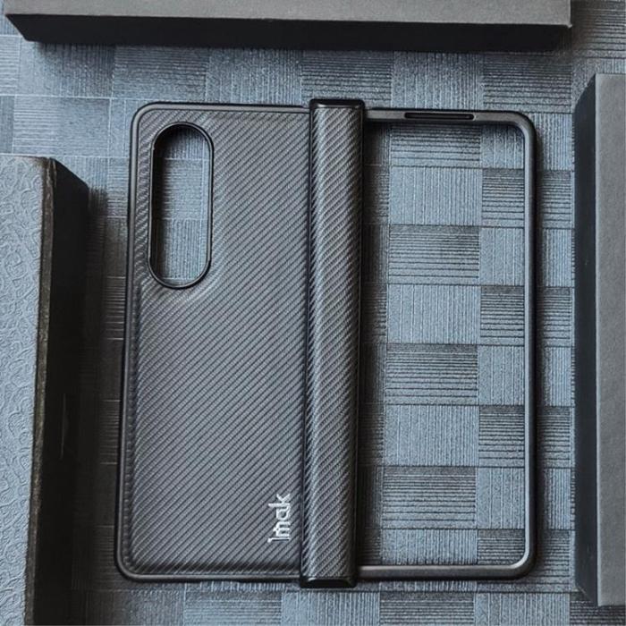 Imak - IMAK Galaxy Z Fold 4 Skal Ruiyi Carbon Fiber - Svart
