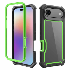 A-One Brand - iPhone 17 Air Mobilskal TPU + PC Shockproof - Svart/Grön