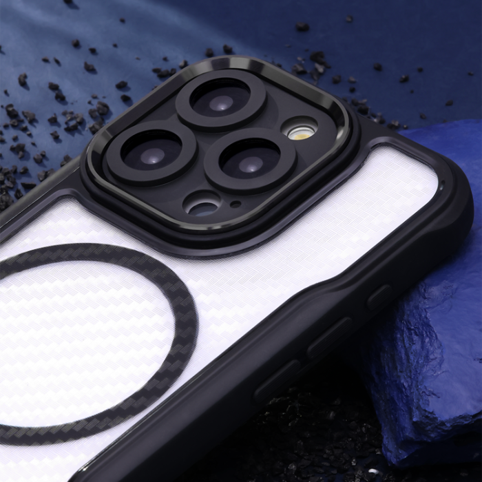 OEM - iPhone 14 Pro Max Mobilskal MagSafe Defender Carbon - Svart