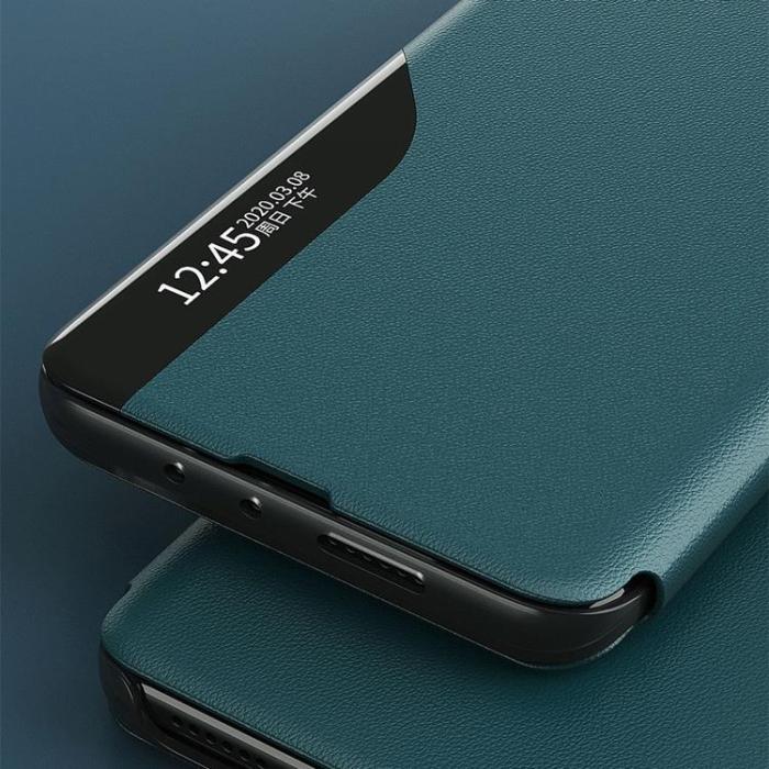 UTGATT1 - Eco Leather View Fodral Xiaomi Redmi Note 9 Pro / 9S - Svart