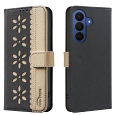 BINFEN COLOR - BINFEN Samsung Galaxy S26 Plus Fodral &Auml;kta L&auml;der RFID Skydd - Svart