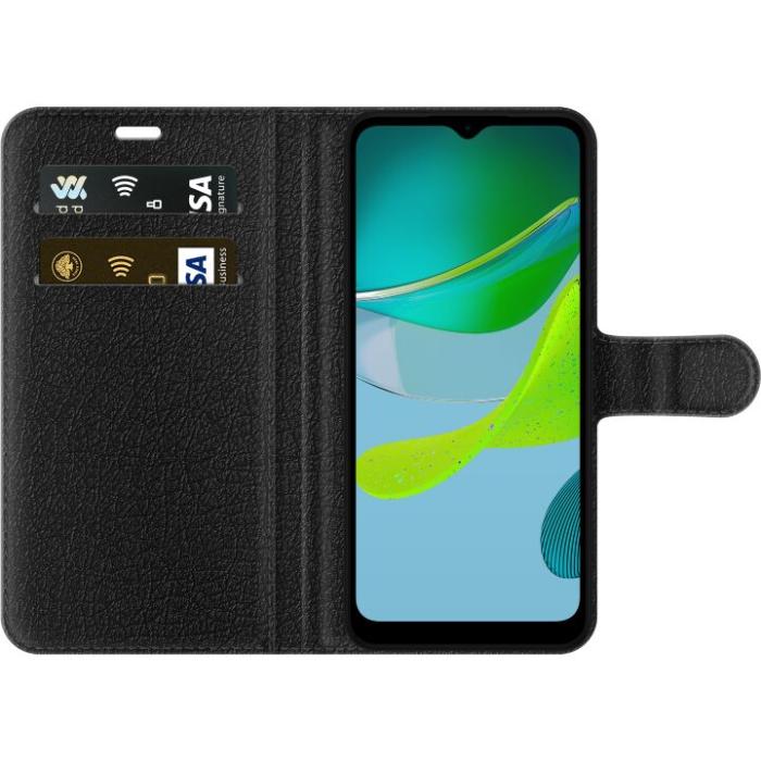 iSecrets - Plånboksfodral till Motorola Moto E13 med Glad enhörning
