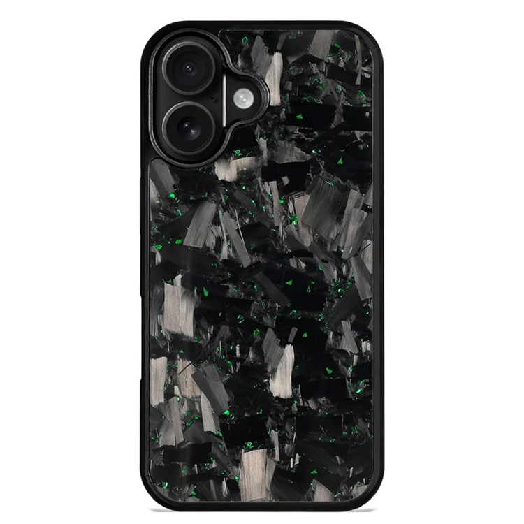 iPhone 17 Mobilskal MagSafe Aramid Fiber Large Texture - Grön | 2353 | AlltMobil