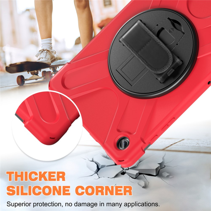 A-One Brand - Galaxy Tab A9 Plus Mobilskal Silikon Rotary Kickstand