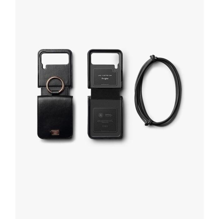 Ringke - Ringke Galaxy Z Flip 4 Plånboksfodral Signature Kortficka - Svart