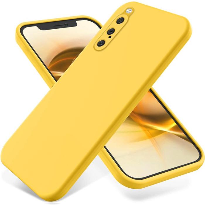 A-One Brand - Sony Xperia 10 V Mobilskal Liquid Silicone - Gul