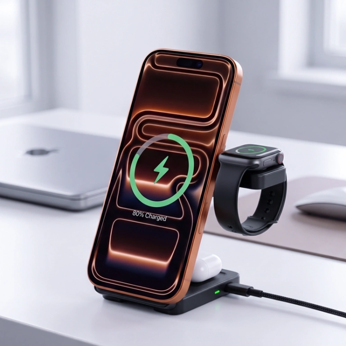 Tech-Protect - Tech-Protect Qi2.2 MagSafe Trådlös Laddare För iPhone/Apple Watch/AirPods