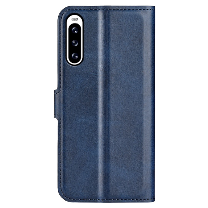 A-One Brand - Sony Xperia 10 V Plånboksfodral Folio Flip Calf - Blå