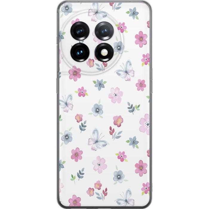 iSecrets - Mobilskal till OnePlus 11R med Blommor och fjärillar