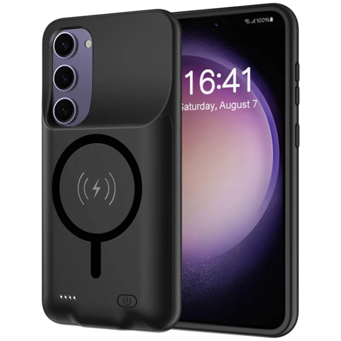 A-One Brand - Galaxy S23 Plus Batteriskal Magsafe 10000mAh - Svart