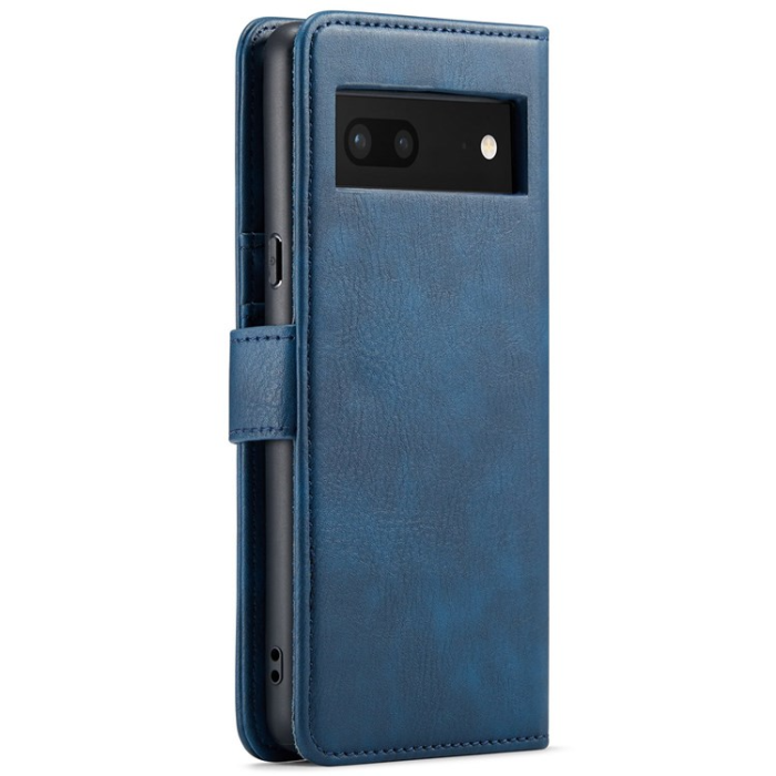 DG.MING - DG.MING Google Pixel 7A Plånboksfodral Äkta Läder 2-i-1 - Blå