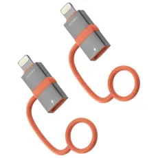 4smarts - [2-Pack] 4smarts USB-C till Lightning Adapter 27W - Gr&aring;
