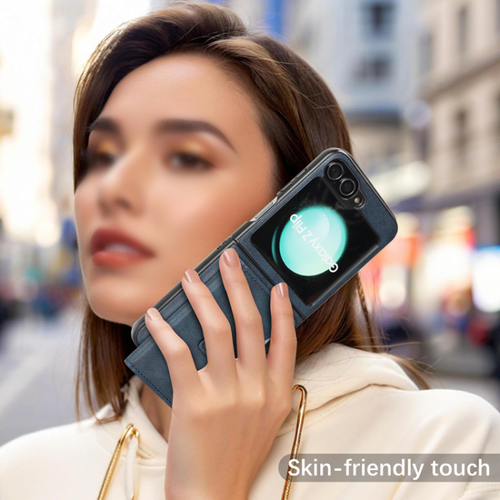 A-One Brand - Galaxy Z Flip 6 Mobilskal MagSafe Detachable Korthållare Kickstand