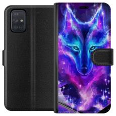 iSecrets - Plånboksfodral till Samsung Galaxy A71 med Neon Varg