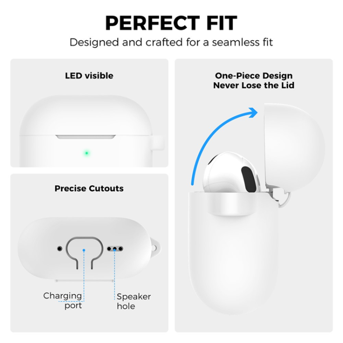 AHASTYLE - AHASTYLE AirPods 4 Skal Silikon PT196 - Vit