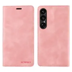 BETOPNICE - BETOPNICE Sony Xperia 1 VII Pl&aring;nboksfodral Konstl&auml;der RFID-Skydd - Rosa