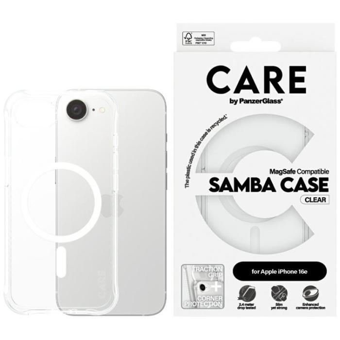 PanzerGlass - CARE iPhone 16e Mobilskal MagSafe Fashion - Transparent