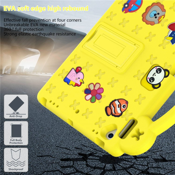 A-One Brand - iPad 10.2 (2021/2019/2020) Skal EVA Kickstand Shockproof - Gul