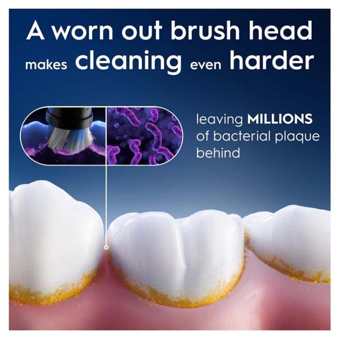 Oral B - Oral B Borsthuvud iO Radiant 3st - Vit-Svart