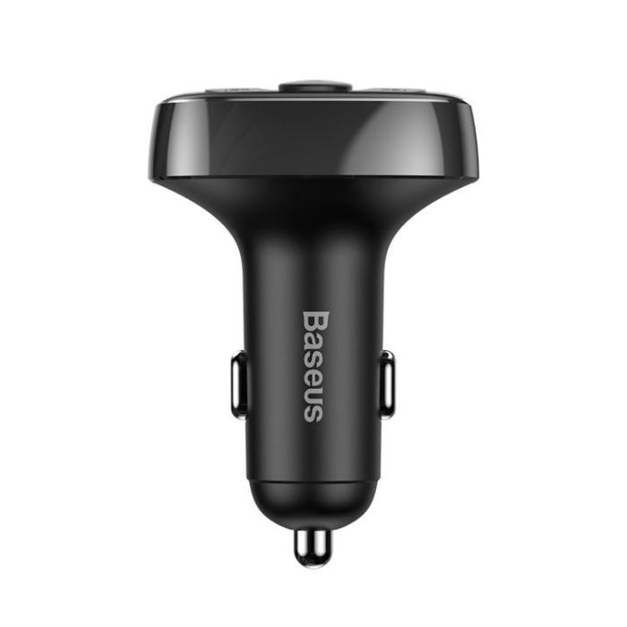 BASEUS - Baseus Billaddare Med Bluetooth Sändare - Svart