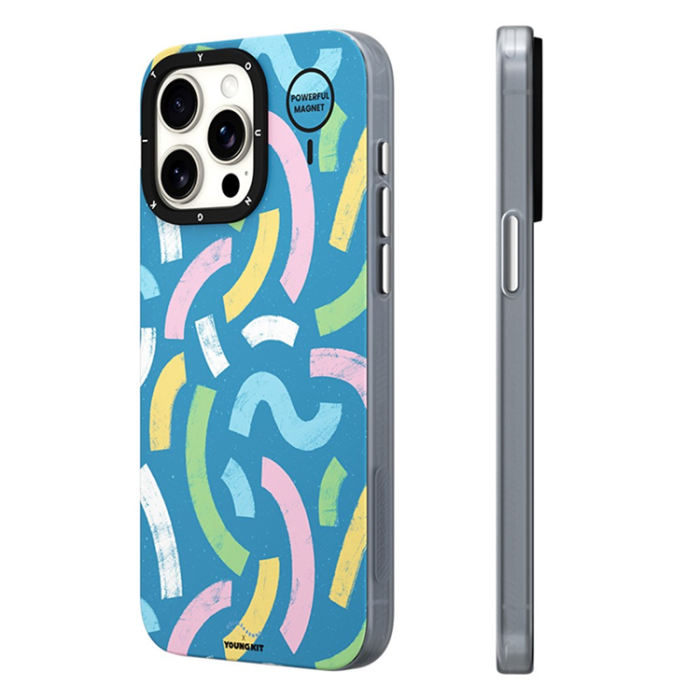 YOUNGKIT - YOUNGKIT iPhone 14 Pro Max Mobilskal MUScx004-Ribbon - Blå