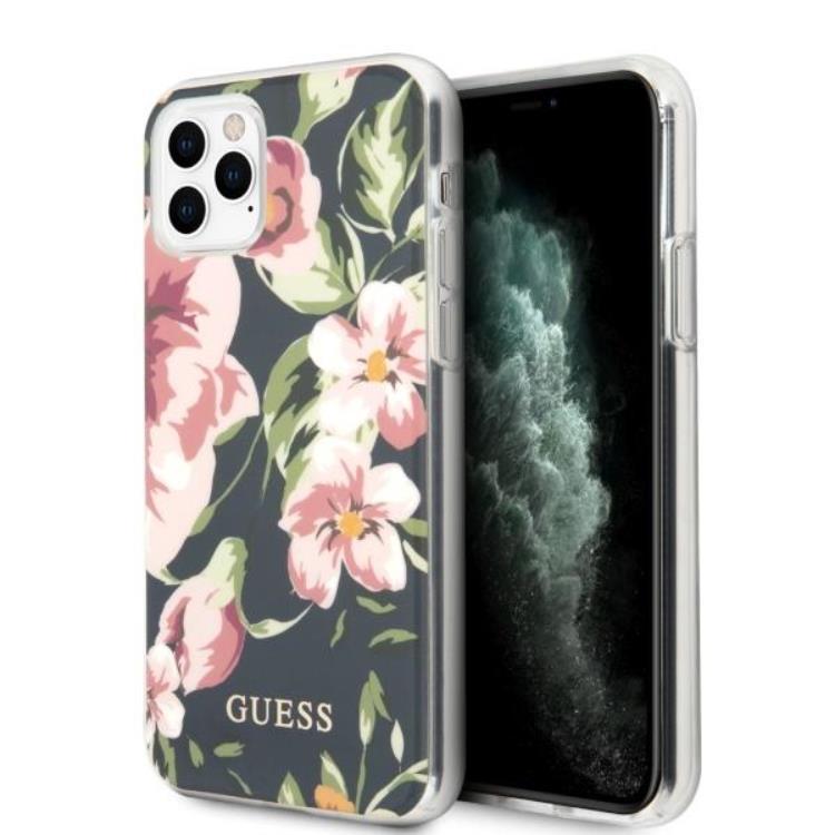 Guess N ° 3 Flower Collection Skal iPhone 11 Pro Max - Marinblå | 2353 | AlltMobil