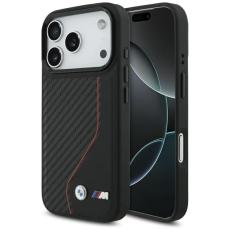 BMW - BMW iPhone 17 Pro Mobilskal MagSafe M Carbon Line & Logo - Röd