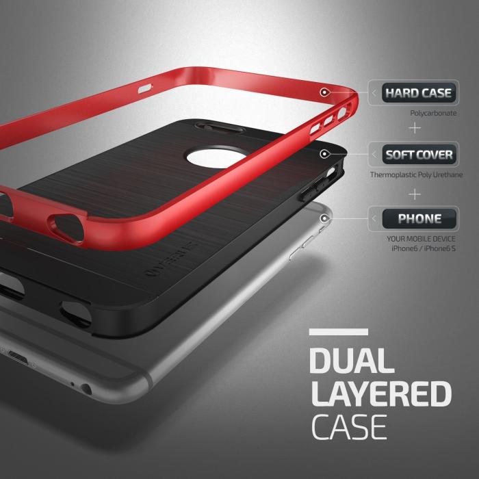 VERUS - Verus High Pro Shield Skal till Apple iPhone 6(S) Plus - Crimson Red