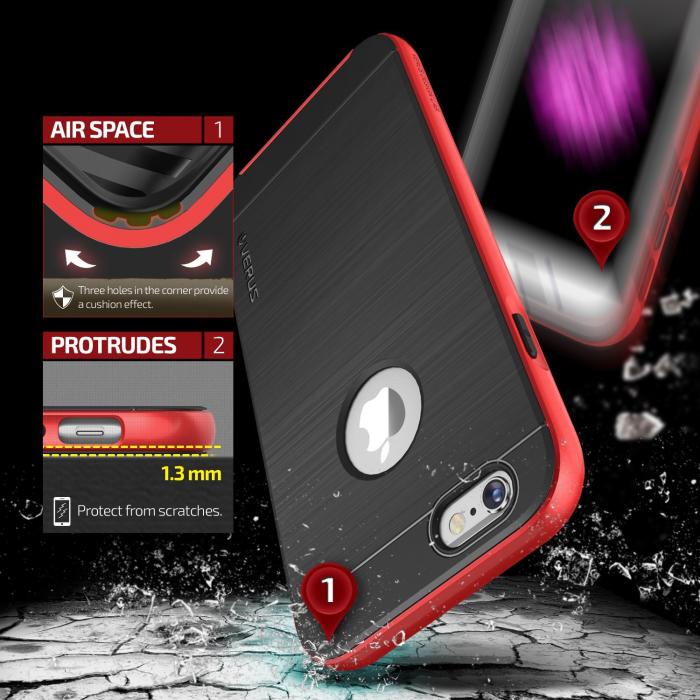 VERUS - Verus High Pro Shield Skal till Apple iPhone 6(S) Plus - Crimson Red