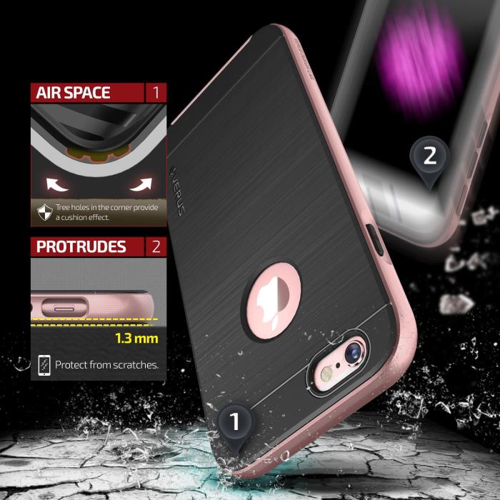 VERUS - Verus High Pro Shield Skal till Apple iPhone 6(S) Plus - Rose Gold