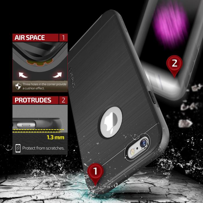 VERUS - Verus High Pro Shield Skal till Apple iPhone 6(S) Plus - Steel Silver